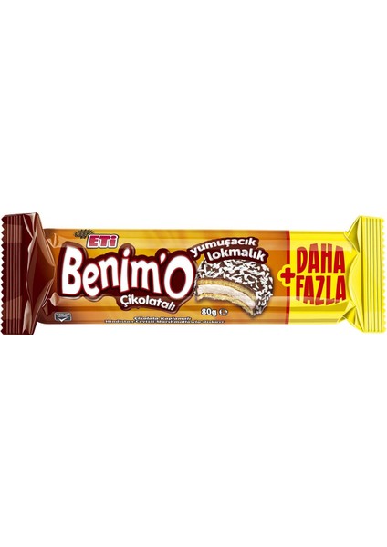 Benimo Lokmalık Çikolata Kaplı Hind.cevizli Bisküvi 80 gr