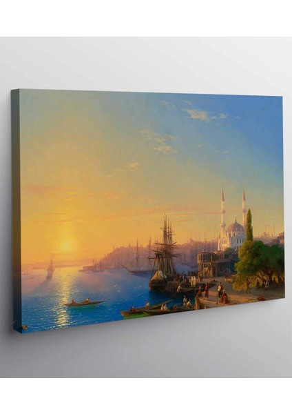 VeraStore Ivan Aivazovsky'nin Konstantinopolis Üzerinde Gün Batımı Kanvas Tablo