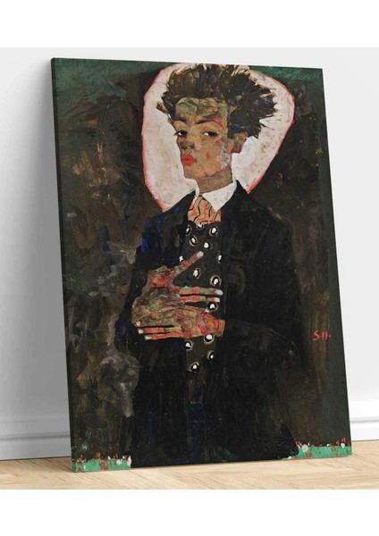 VeraStore Schiele E. Kanvas Tablo Otoportre