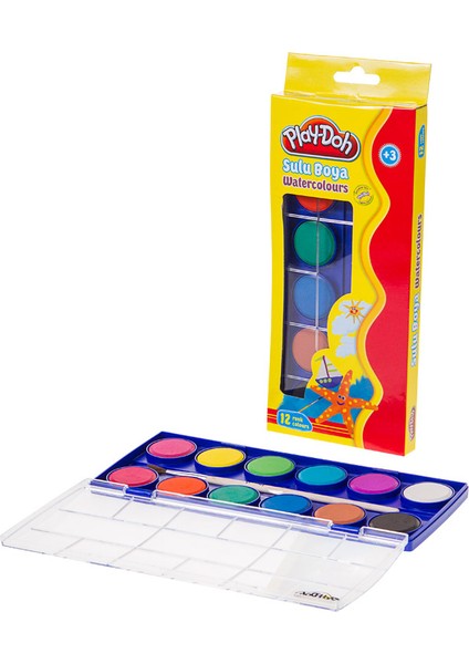 PLAY-DOH 12Lİ SULU BOYA BÜYÜK BOY SU-003