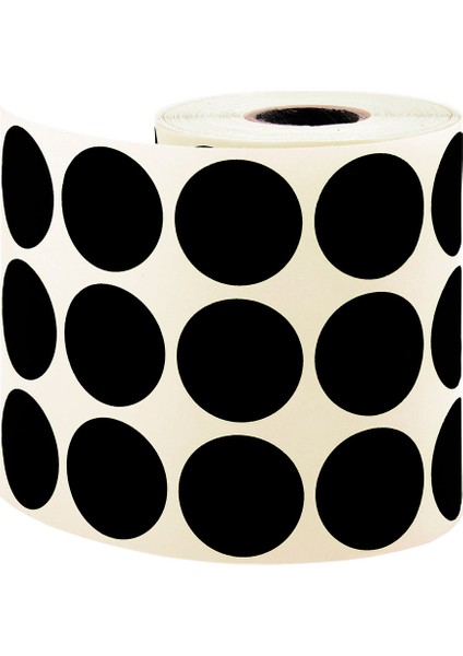 30mm Siyah Nokta Etiket 2000’li