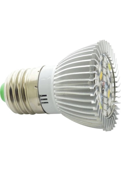 Peri Store Bitki Yetiştirme 28W LED Tam Spektrum Lamba E27  + E27 Kablolu Duy