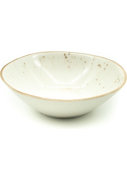 Tulu Ant Krem Kase Düz 16 cm