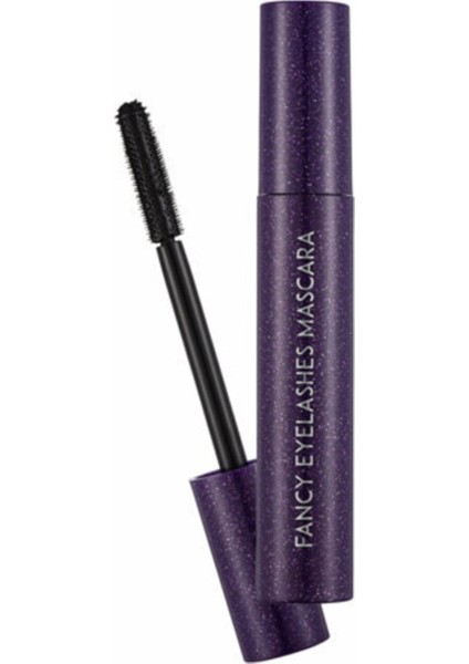 Silikon Fırçalı Uzunluk ve Yoğun Hacim Veren Maskara (Siyah) - Fancy Eyelashes Mascara - 000 Mas - 8682536005593