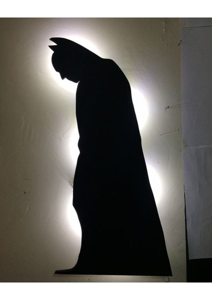 Batman Ledli Duvar Süsü Mdf Tablo Duvar Aksesuarı Ahşap Tablo