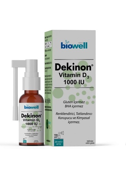 Dekinon D3 1000 Iu 20 ml Sprey