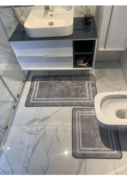 Tracy 2'Li Lateks Taban Banyo Paspas Takımı