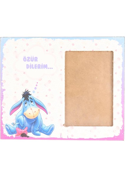 Özür Dilerim Tasarım Ahşap Fotoğraf Çerçevesi