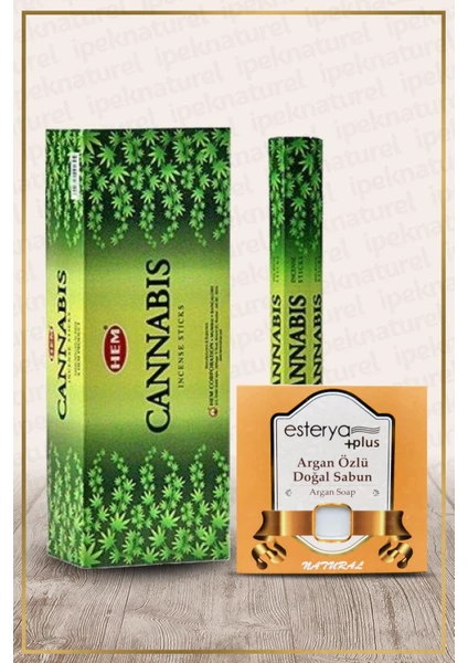 Esterya Plus Cannabis Hexa 120 Çubuk Esterya Plus Argan Sabunu