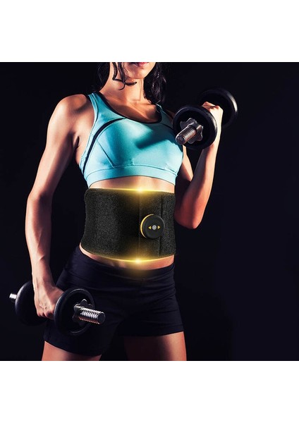 Vücut Zayıflama Kemeri Elektrikli Karın Eğıtmen Kas Stimülatörü Toner Kilo Kaybı Yeni Akıllı Ems Fitness Titreşım Kemeri Unisex (Yurt Dışından)