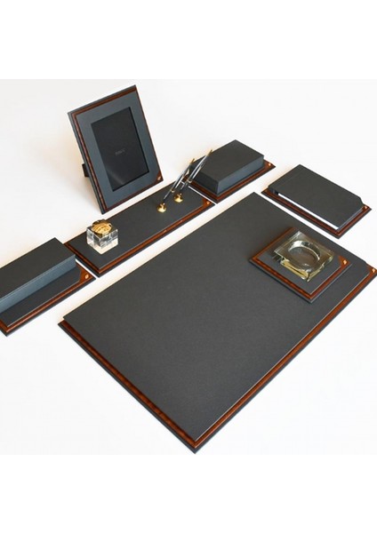 780-11 Cornery Hakiki Deri ve Ağaç Kaplama Sümen Takımı Siyah fiyatları