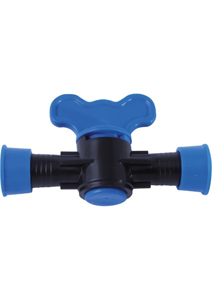 Damla Sulama Plastik Küresel Yassı Vidalı Boru Vanası Kurt Ağızlı (100 Adet) 19X22 mm