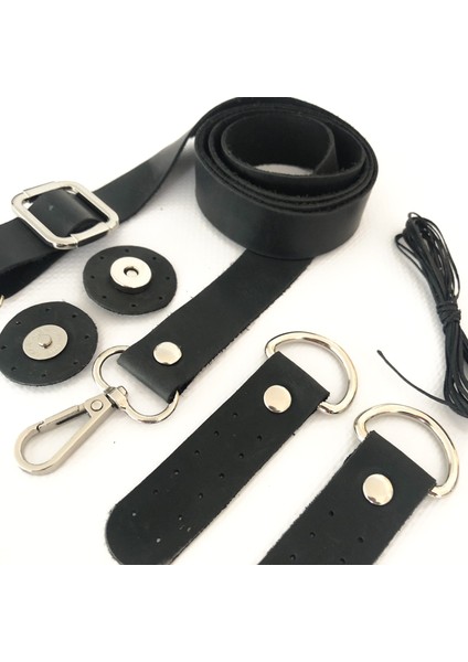 Atölyesi Deri Çanta Sapı Aksesuarlı 120 Cm Mıknatıslı Çıtçıt Mumlu Ip Set