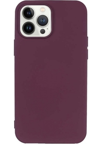 Apple iPhone 13 Pro 6.1'' Ince Mat Silikon Kılıf Mor - Mor