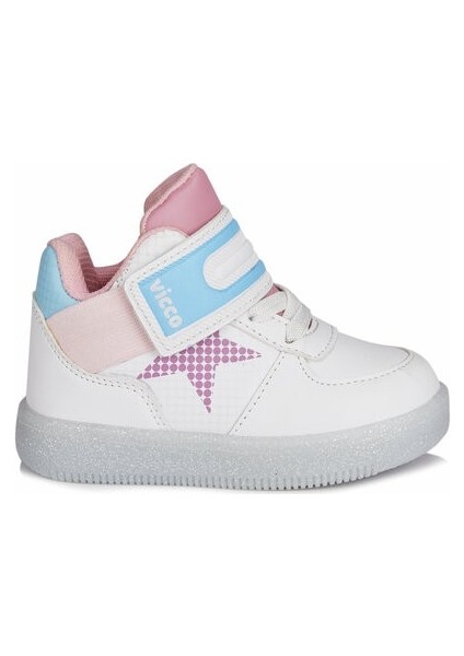 Magic Işıklı Kız Bebe Beyaz/pembe Bot (220.B20K.106-1106)