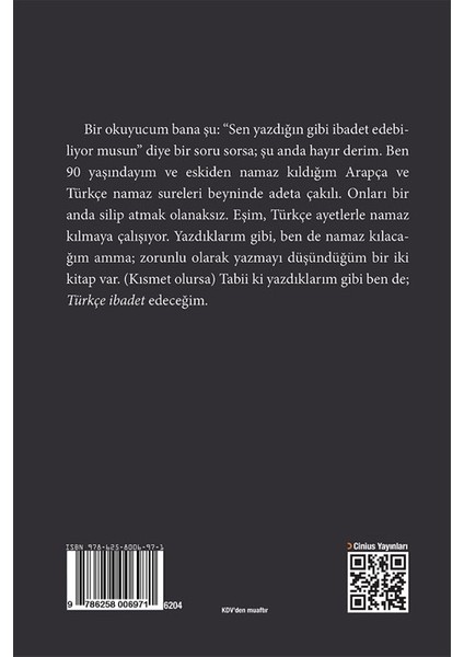 Ana Dilde Türkçe İbadet Mümkün Mü? - Mustafa Fethi Üzümoğlu