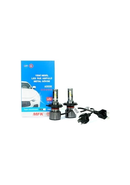 LED Xenon Takım Yeni Nesil Metal Gövde H4