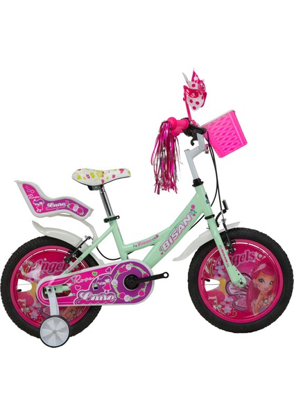 Kds 2100 16 Jant Rose Kadro: 24 cm 1 Vites Yeşil-Beyaz/pembe