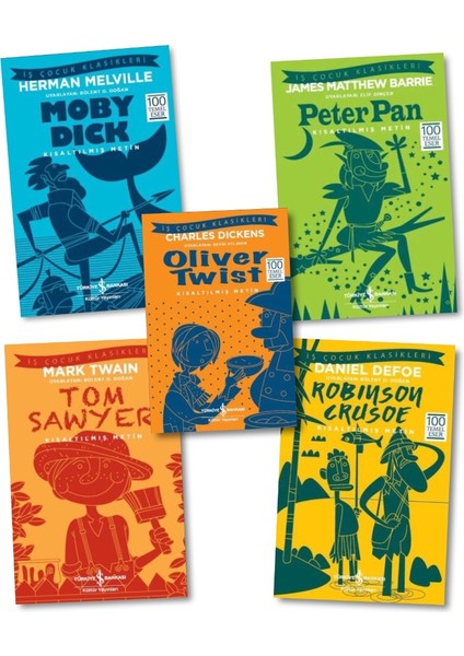 Moby Dick - Peter Pan - Oliver Twist - Tom Sawyer - Robinson Crusoe - 5 Kitap