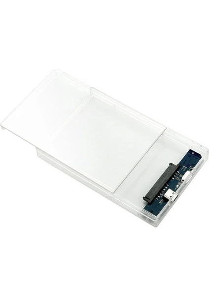 Tme 2.5" USB 2.0 Sata SSD Harddisk HDD Harici Kutu Şeffaf DD-115T