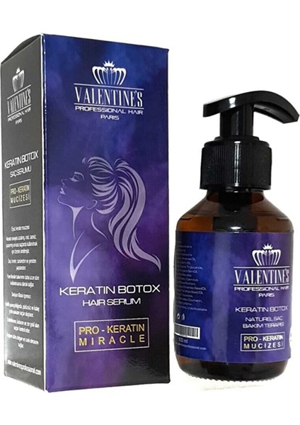 Valentines Professional Keratin Botox Onarıcı Bakım Şampuan ve Serumu 2li Set