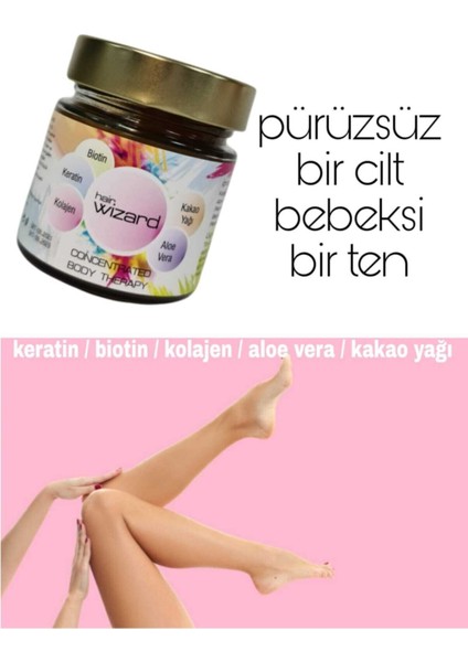 Wizard Konsantre Vücut Terapisi Keratin / Biotin / Kolajen / Aloe Vera / Kakao Yağı