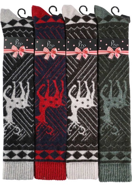 Skulent Lambswool Diz Üstü Kadın Çorap 12'li fiyatları