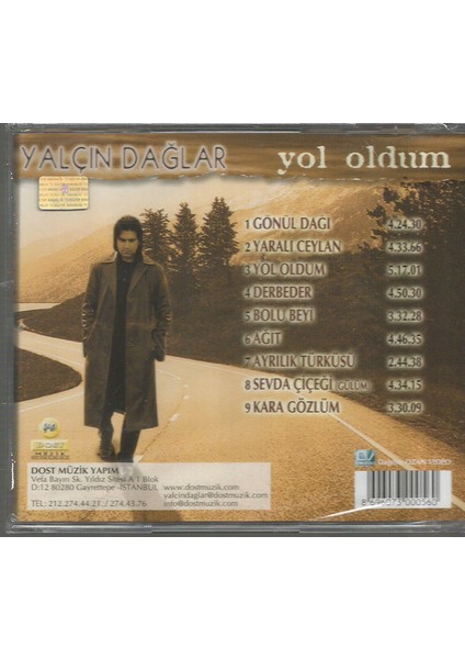 Yalçın Dağlar – Yol Oldum CD