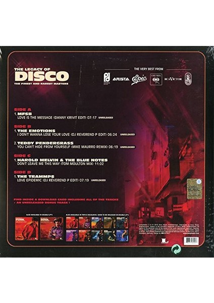 Çeşitli Sanatçılar The Legacy Of Disco Plak fiyatları