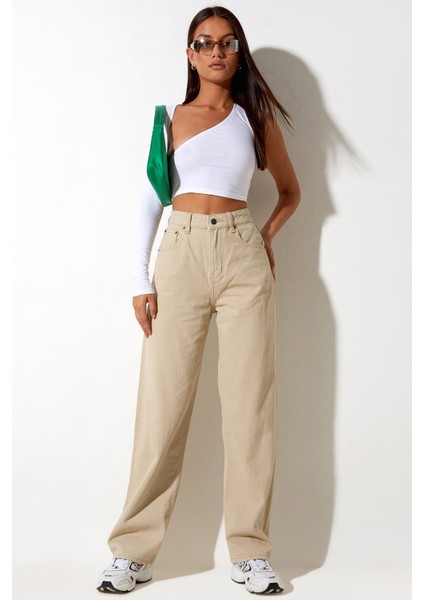 Mad Girls Bej Palazzo Jean MG1247 fiyatları