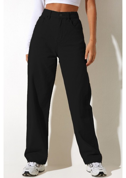 Mad Girls Siyah Palazzo Jean MG1247 fiyatları