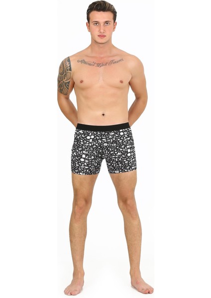 FPB8001 Desenli Erkek Boxer