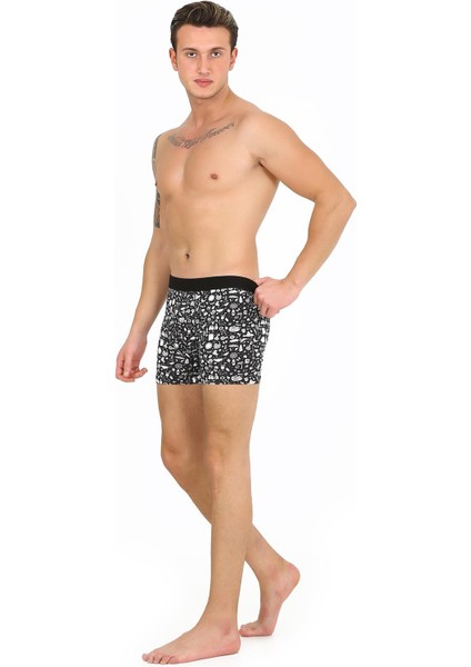 FPB8001 Desenli Erkek Boxer