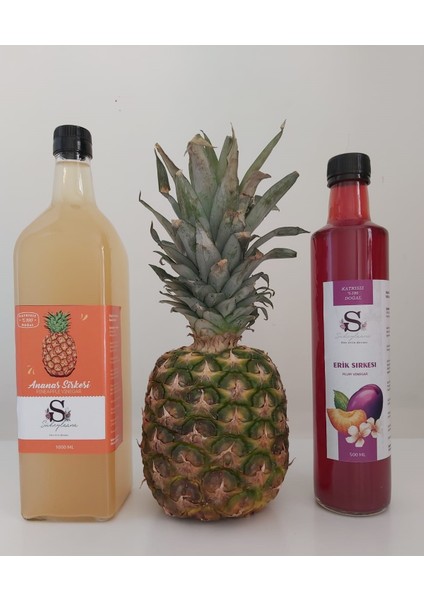 Ananas Sirkesi 1000 ml + Erik Sirkesi 500 ml