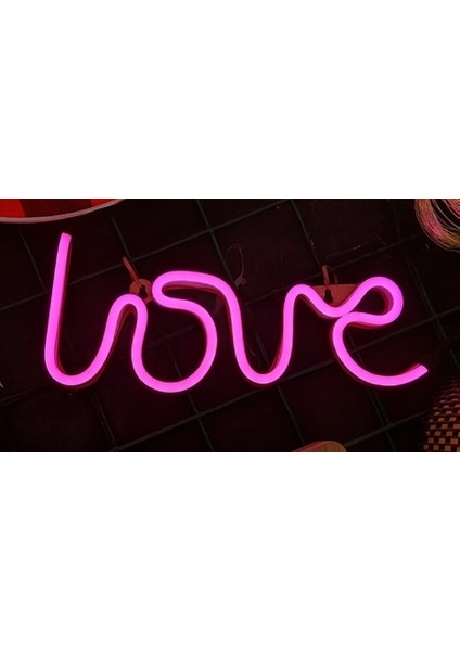 LED Neon Love Yazı