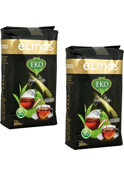 Eko Siyah Dökme Çay 3000 gr x 2