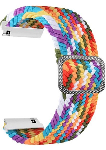 Huawei Watch Gt 3 Active 46MM Kordon Örgülü Kumaş Ayarlanabilir Krd 01 Karışık Renk