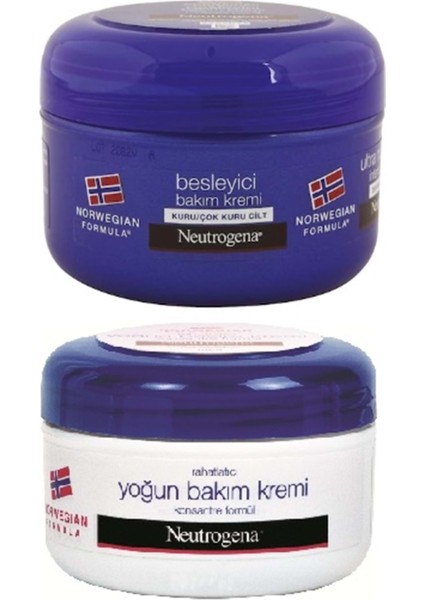 Norveç Formülü Bakım Kremi (Karma 2 Li Set Besleyici ve Yoğun) 200ML