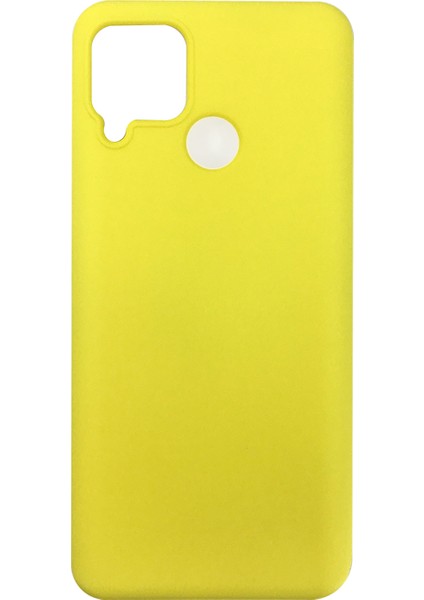 Realme C25 Uyumlu Nano Silikon Kılıf - Sarı