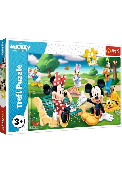 Mıckey Mouse Among Frıends / Dısney Standard Characters Maxi Puzzle (24 Parça Dev Puzzle)