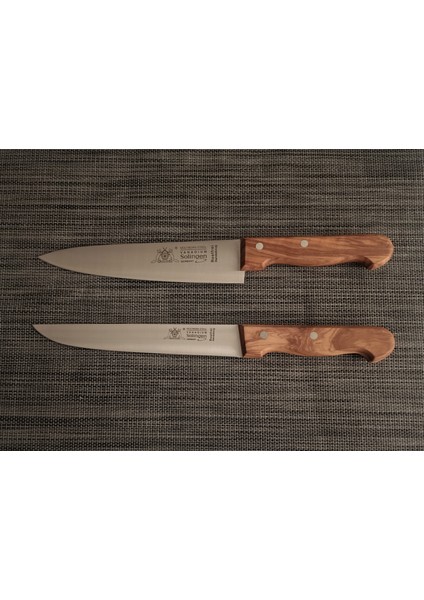 Zeytin Saplı Profesyonel Şef Bıçağı 2'li 20/20 cm