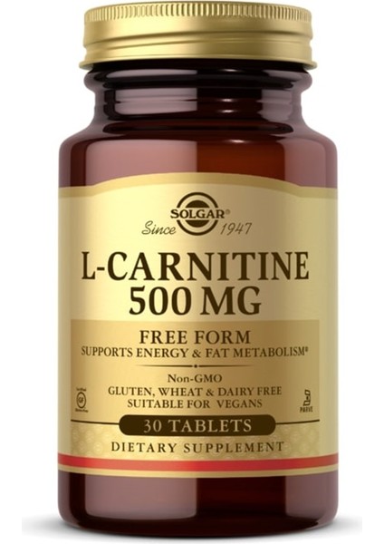 Maxi L-Carnitine 500 Mg 30 Tablet