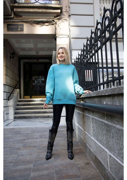 Kadın Bisiklet Yaka Sweatshirt fırsatları
