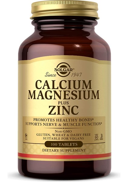 Calcium Magnesium Plus Zinc 100 Tablet (Voyash Vitamin C Serum 30 Ml Li Kalsiyum Magnesyum) modelleri