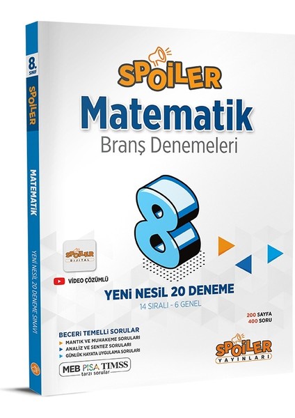 8. Sınıf Lgs Matematik Spoiler 20 Deneme Yeni 2022
