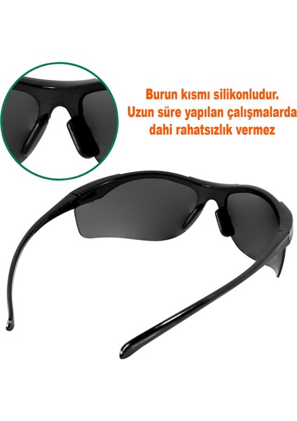 İş Güvenlik Güvenliği Gözlüğü Koruyucu Gözlük Siyah modelleri