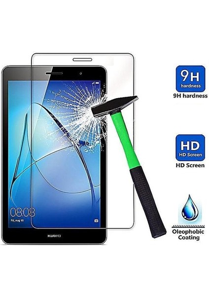 samsung Galaxy Tab 3 T311 Kırılmaz Ekran Koruyucu Cam Film Tempered Glass Darbeye Dayanıklı 8 Inç