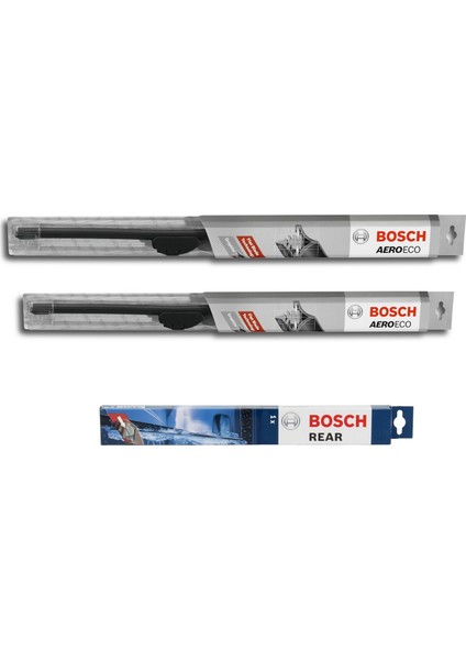 Fiat 500X Ön Arka Silecek 2014-2020 Bosch Aeroeco-Rear