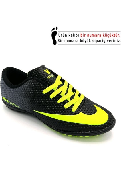 401 Siyah Sarı Futbol Halısaha Ayakkabısı WLK125 modelleri