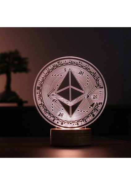 Ethereum LED Masa Lambası